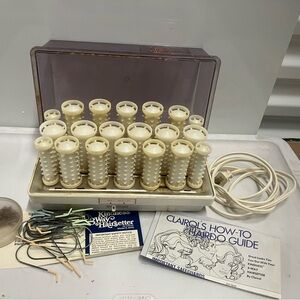 VTG Clairol Kindness 3 Way Hairsetter Hot Rollers Pageant Curlers Hot Tools